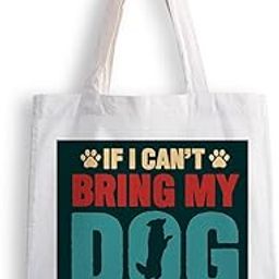 Canvas Tote Bags for Women, College Bag for Girls, Tote Bag for Shopping, Travel & Beach Bags for Women - Bring My Dog - D No - 226-image-2