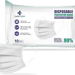 Careview N95 3 Ply Disposable Surgical Face Mask Pouch and built in Nose Pin, Certified by BFE>99% and PFE > 95%, SITRA, DRDO, ISO and CE (Pack of 100, White)-image-4