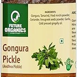 Future Organics Gongura Andhra Pickle - 220 Grams | 100% Fresh Achar with Homemade Taste & Pure Natural Healthy Ingredients-image-89