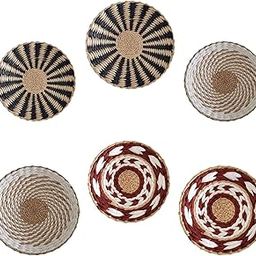 VELURA Woven Basket Wall Decor Durable Simple Hangings for Foyer Patio Farmhouse Black 20cm |1 Piece Woven Wall Hanging Decor| Home Decor|Home & Garden-image-60