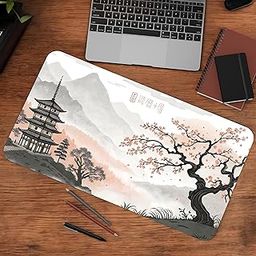 ZeraCustoms Whispers of Kyoto Premium Desk Mat | Anti-Skid | Anti-Slip | 90 * 42 cm | Laptop Mat for Work from Home/Office/Gaming- Extended Mouse pad and Keyboard Desk pad-image-50