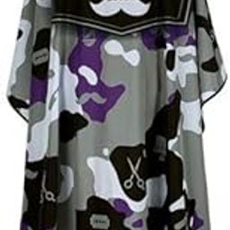 3xProfessional Barber Salon Cape for Hair Cutting Styling Purple Camou | Styling Capes & Gowns | Salon & Spa Equipment-picture-24