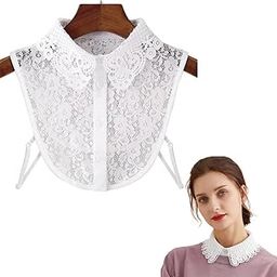 Fake Collar Detachable Collar for Women Lace Dickey Collar Tops White Collar Shirt for Women-image-5