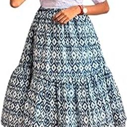 Women Solid Dress | Summer wear | Casual wear | Ikkat Print Printed Dress for womenn | Muslin and Hakuba Fabric top for Women-image-38