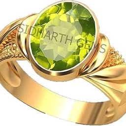 14.25 Ratti / 13.50 Carat Original Peridot Stone Astrological Purpose Gold Plated Ring for Men and Women-image-67