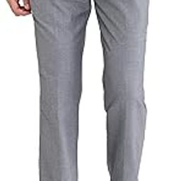 Men's Regular Fit Structure Pattern Poly Viscose Blend Flat Front Formal Trouser-image-35
