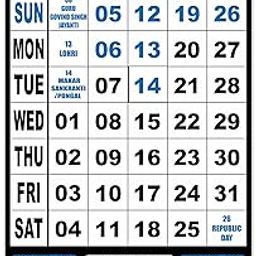ESCAPER 2025 Wall Calendar Hanging for Home & Office Use, Office Wall Calendar 2025 Hanging, Home Wall Calendar Hanging, Indian Holidays Mentioned, Appointment Planning (Blue, 1 Qty)-18