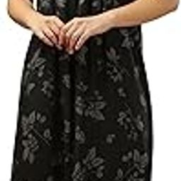 Cotton Blend Nighty | Maxi | Nightdress Nighty Gown for Women(Pleated PV Oct 24)-picture-42