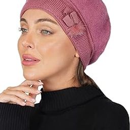 Women Winter Caps for Women | Soft Warm Snow Proof Beanie Cap | Woolen Knit Beanie Hat for Women's & Girl's (WC4125, Free Size)-image-32