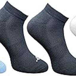 Ecosync Bamboo Low Cut Socks (Pack of 4,Sky Blue + Navy + Light Peach + Black, Unisex) | 88% Bamboo, Eco-Friendly.-image-33
