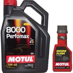 Motul 8000 Perfomax 5W-40-4L|Fully Synthetic|Maximum Performance|Suitable for Petrol, Diesel & CNG Cars with Engine Flush(250ml) Combos-13