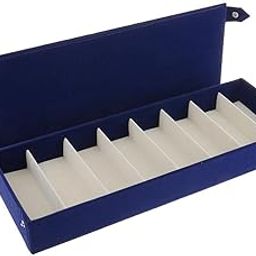 8 Slots Eyeglasses Storage Box Sunglass Jewelry Display Case Holder Blue|Health & Beauty | Vision Care | Eyeglass Cases-image-37