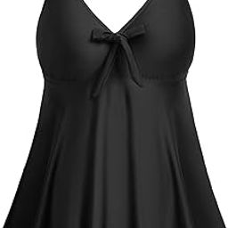 Plus Size Tankini Tops for Women Only Flowy Bathing Suits Tops Long Swim Tops Modest Swimsuit Top-image-64