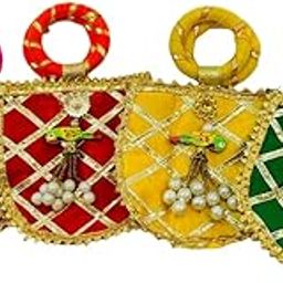 Coin Pouch, Ginni Pouch for Shagun, Marriage Return Gift, Party Favor Bags, Giveaways, Small Gift Bags, Jewelry Pouch-image-3