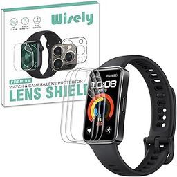 Wisely |Pack of 3pc| Screen Guard Protector For Huawei Band 8/9/10 Anti Shock, Anti-Scratch, HD Clear, Full Cover-16