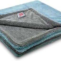 GoMechanic Microfiber Cloth/Towel for Car Cleaning 40x60 cms 1200 GSM - Car Accessories - Grey Thick Lint & Streak- Automotive Microfibre Towels for Dusting, Polishing, & Washing (SE_MC_003)-1