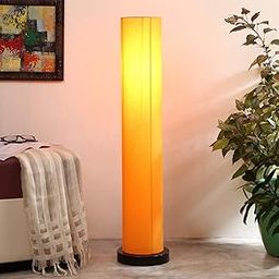 Devansh Yellow Round Cotton Iron Floor Lamps (Yellow,Cotton)-image-14