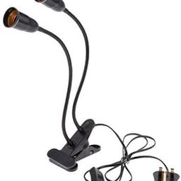 bnf® 4xUK Plug E27 2-Head Clip on Reading Light Base Desk Reading Lamp Socket Black | Lamps, Lighting & Ceiling Fans | Lamps-11