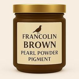 Francolin | Brown | Mica/Pearl Powder Pigment | Non Toxic | Vibrant Metallic Glowing | for Soap, Epoxy Resin, Painting, Nail Art & Craft, Cosmetic, Slime | 20g-image-87
