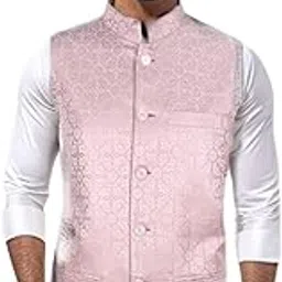 blacksmith Geometric shine Jacquard Nehru Jacket for Men - Wedding Jacket for Men-picture-32