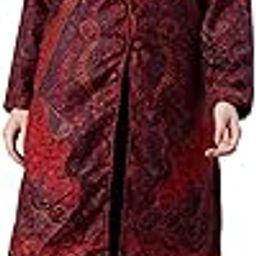 Women Floral Woollen Lightweight Long Pheran Jacket Tailored Jacket_IWJKT-image-19