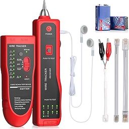 WiredCom® Wire Tracker Cable Break Point Tester for Network Cable Check RJ45 Ethernet LAN Telephone Line Finder Checker RJ11-26