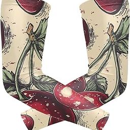 WDdZzyy Cartoon Cherries Arm Compression Sleeve 1 Pair UV Sun Protection Arm Shield for Adult Outdoor Sports-image-40