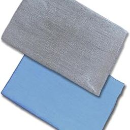 Unstitched Yarn-Dyed Sky Blue & Grey Oxford Formal Combo Shirt Piece For Men, 58" Wide (1 Meter Fabric For As Per Your Use)-77