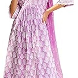 Women's Cotton Embroidered Regular Kurta Set-image-34