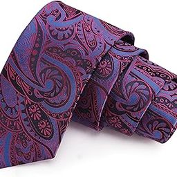 Captivating Pink & Blue Colored Microfiber Necktie for Men-image-57