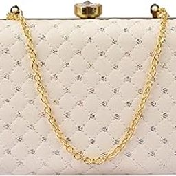 Women's Oval Frame Clutch | Detachable Sling Chain | Ladies Party Wedding Purse Bag-image-27