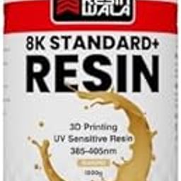 RESINWALA 8K Standard+ Resin, 3D Printer Photopolymer Resin for LCD/MSLA/DLP 3D Printing, Fast Curing & High Precision & Low Odor UV-Curing Standard Resin (Almond, 1000g)-24