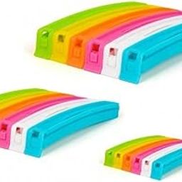 18Pc Plastic Food Snack Bag Pouch Clip Sealer for Keeping Food Fresh for Home, Kitchen, Camping Snack Seal Sealing Bag Clips (Multi-Color) | Food Clips Sealer | Pouch Clip Sealer-image-46