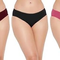 Cotton Hipster Panty Set for Women's | No Marks Waistband, Full Coverage Underwear | Outer Elastic Solid Briefs | Super Combed Panties (Pack of 3)-picture-9