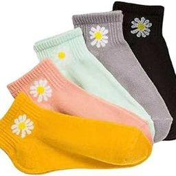 Girls Ankle Length Cotton Socks With Colourful Cute Colours Also for Women Low Cut Ankle socks Combo (Cotton blend) Pack of 5 (Colors May Vary)-91