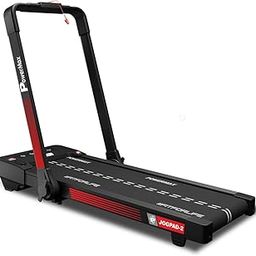 PowerMax Fitness JOGPAD-2 (4.0HP Peak) 2-in-1 Compact Foldable Treadmill for Home + Under Desk Walking Pad with Remote Controller, Slim Enough to be stored below Bed or Sofa, Max user 120kg-89