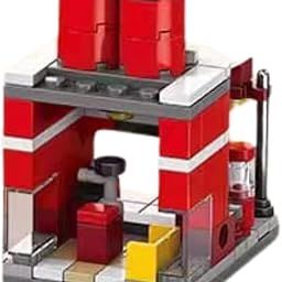 STEM Interlocking Block Toy – Build Fried Chicken Shops | MALL Street Mini Set | Creative DIY Bricks Kit for Kids & Adults | Model Series Collectible | Restaurant Shop-9