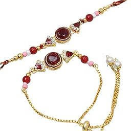 Bhaiya-Bhabhi Rakhi,Couple rakhi set, Designer Rakhi for Bhaiya bhabhi,Lumba rkhi for Bhabhi-0067-image-85