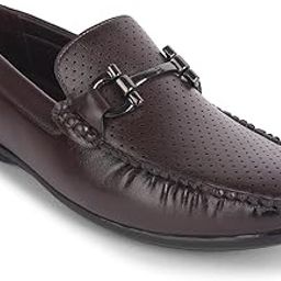 Fortune HML-10E Loafer Shoes for Men - Brown, Black, Non-Lacing Casual Formal Slip-On Loafers Stylish Shoes Ideal for Office, Party, Wedding, Kurta - Comfortable Lightweight-image-16