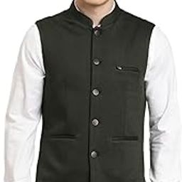 Men Knitted Solid Party Nehru Jacket||Ethnic Jacket-picture-9