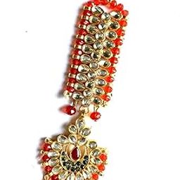 brass gold plated kundan maang tikka BGMP98-image-78