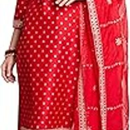 Women's Embroidered Kurta Pant Set with Dupatta | Salwar Suit (AW25-MYX-GEE-KS-22_Bright Red_L)-picture-35