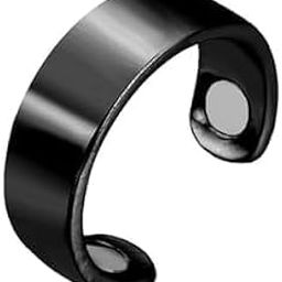 Tribhu Blood Sugar Control Ring, Adjustable Magnetic Therapy Ring for Blood Sugar Management, Black Colour, Pack Of 1 pcs (5)-10
