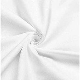 Linen House-102-Plain Cotton-White-Unstitched-Shirt-10