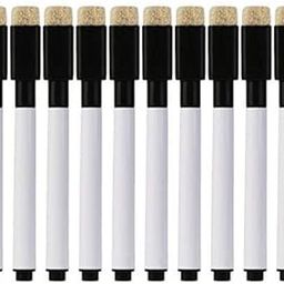 deziine�.Fx Set Of 24 Black Magnetic Whiteboard Pen Erasable Marker Office School Stationery Supplies-picture-16