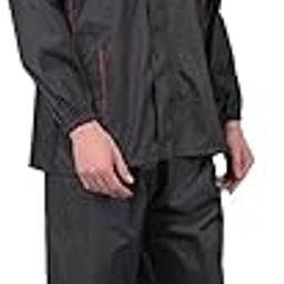 Men Full Sleeve Solid Sporty Raincoat Set With Adjustable Hood and Pocket-picture-49