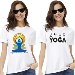 Yoga and Meditation T-Shirts, Women, Om Print-image-13