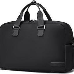 Arctic Hunter Duffle Bag for Business Travel Nylon 26L Laptop Hand Bag for Men Women Office Pocket Water-Repellent 4 Zipper Compartments Microfiber Handle Detachable Shoulder Strap (Black)-picture-18
