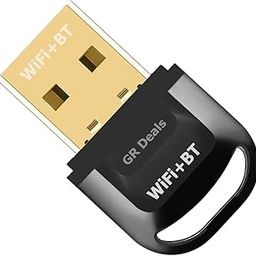 GR Deals Plug & Play USB Wi-Fi & Bluetooth Adapter, 2 in 1 USB WiFi + Bluetooth Adapter for PC (2.4/5GHz) & Long-Range Bluetooth 5.2 for Desktop/Laptop/Keyboard/Mouse/Headset. (Black) (Pack of 1)-image-51