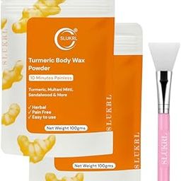 SLUKRL Herbal Wax Powder for Hair Removal, Pain-Free, Safe, For Men & Women Safe for Hand, Legs, Body & Bikini (200g)-image-14